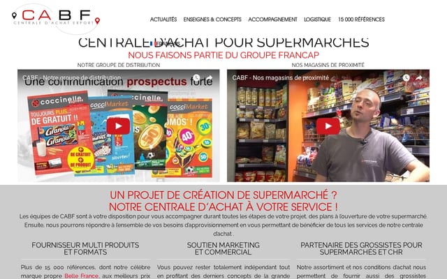 Screenshot of cabf.eu