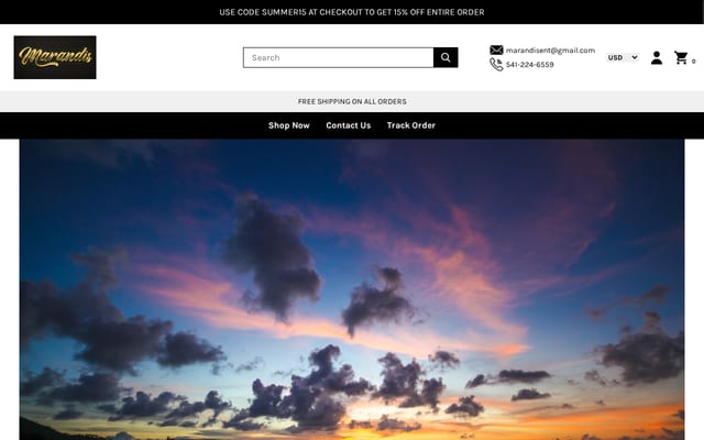 Screenshot of marandis.com