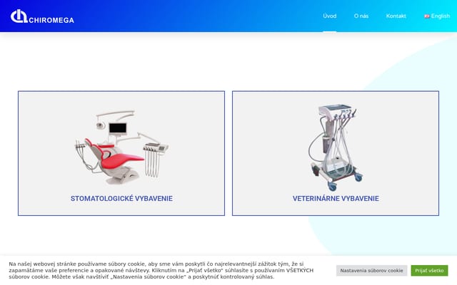 Screenshot of chiromega.sk