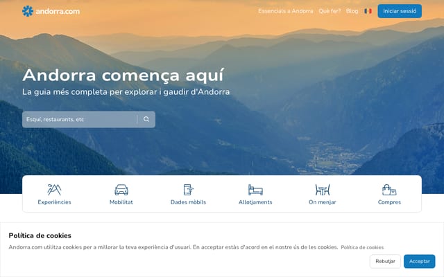 Screenshot of andorra.com