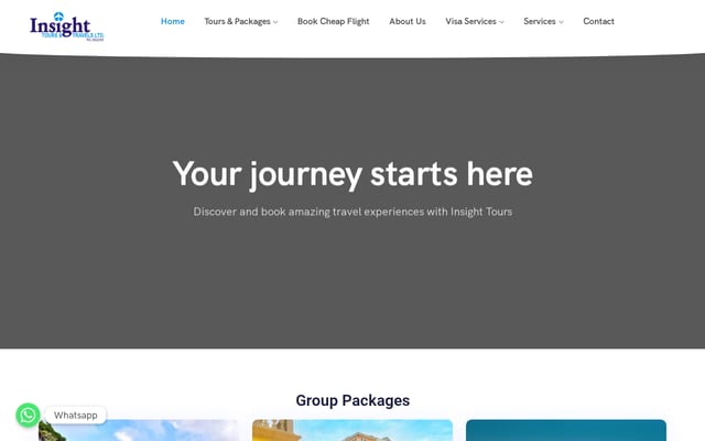 Screenshot of insighttours.com.ng