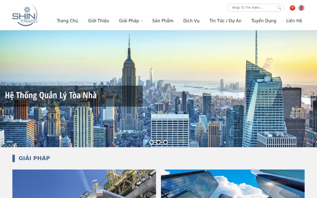 Screenshot of shintraco.com