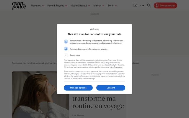 Screenshot of coupdepouce.com