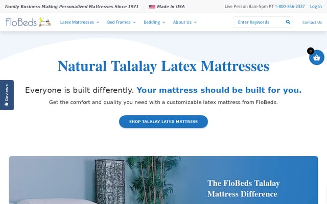Screenshot of flobeds.com