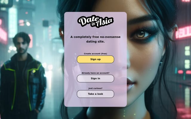 Screenshot of dateinasia.com