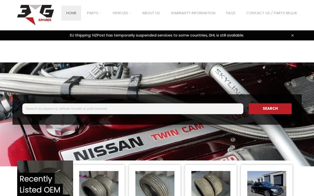Screenshot of 3gspares.co.nz