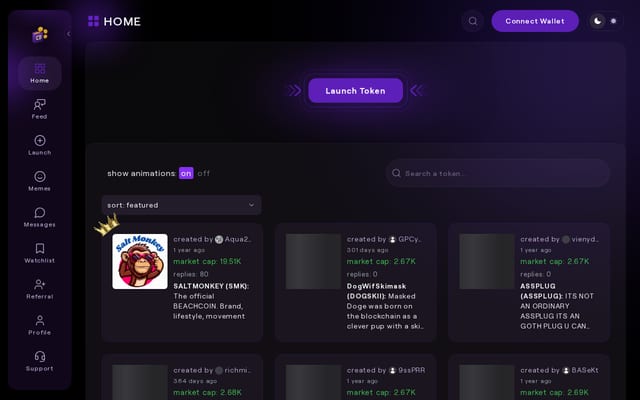 Screenshot of coinbook.fun