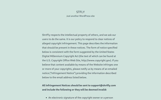 Screenshot of stfly.me