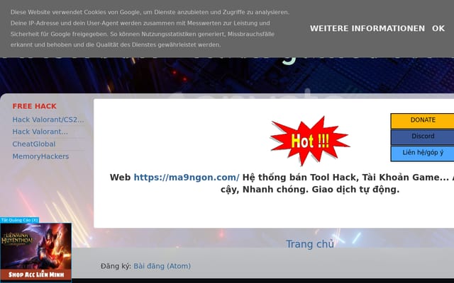 Screenshot of ma9ngon.blogspot.com