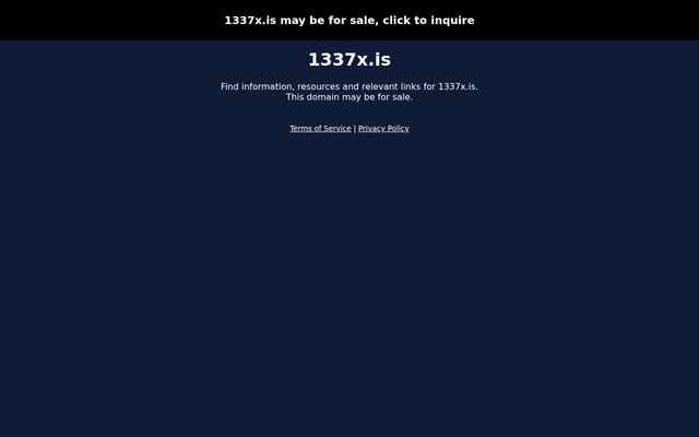 Screenshot of 1337x.is