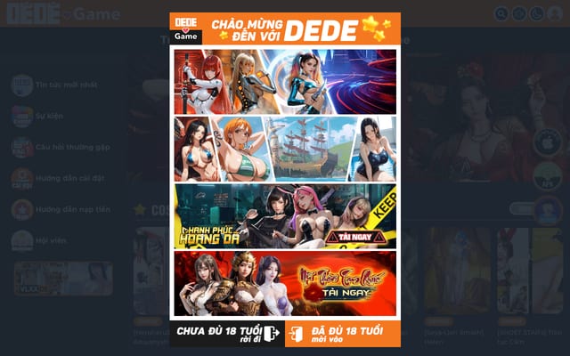 Screenshot of dedegame.me