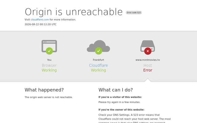 Screenshot of mintmovies.net