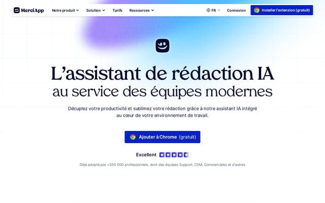 Screenshot of merci-app.com
