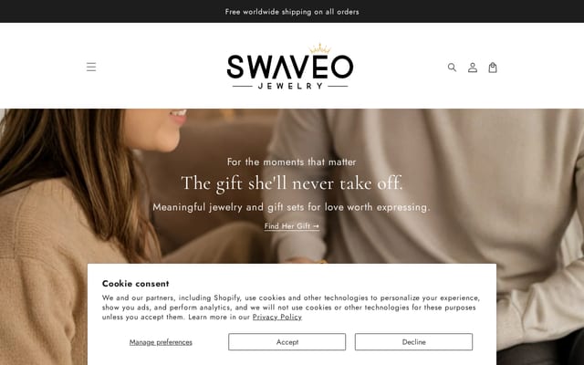 Screenshot of swaveo.com