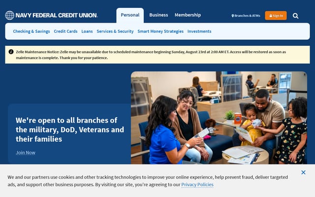 Screenshot of navyfederal.org