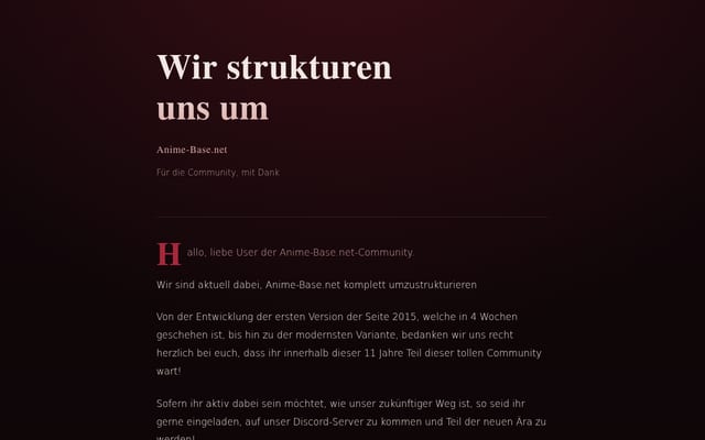 Screenshot of anime-base.net