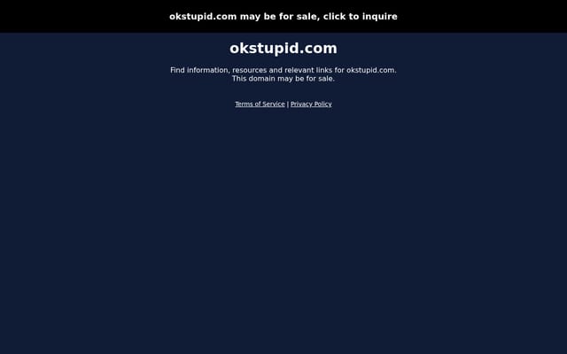 Screenshot of okstupid.com