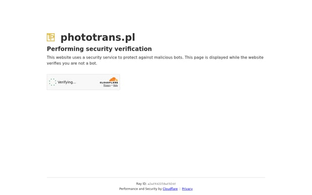 Screenshot of phototrans.pl