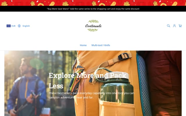 Screenshot of continuale.com