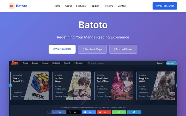 Screenshot of xbato.co.uk