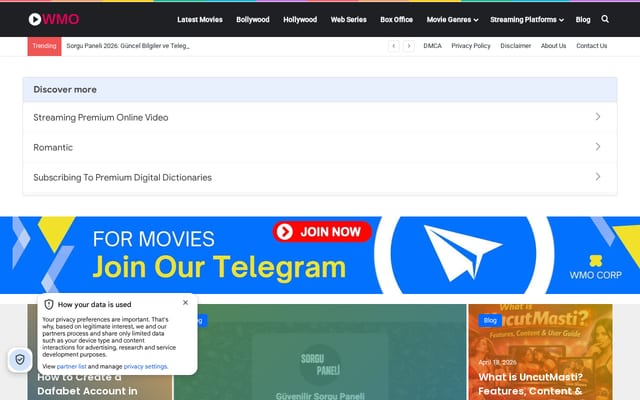 Screenshot of watchmoviesonline.in