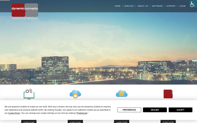 Screenshot of dynamic.com