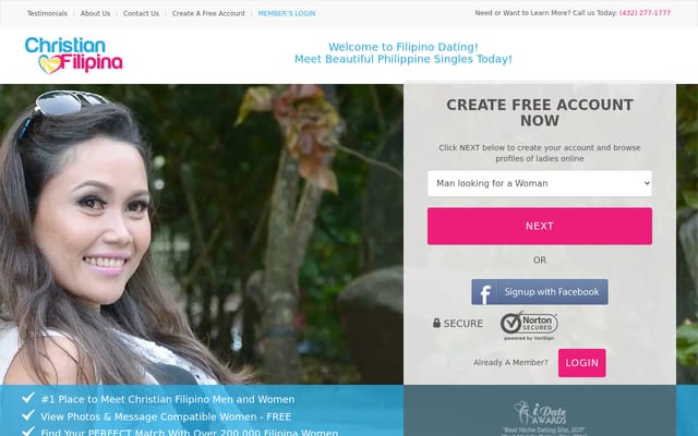 Screenshot of christianfilipina.com