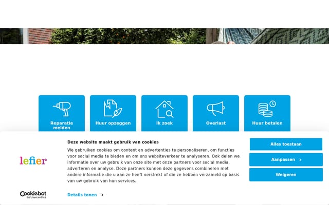 Screenshot of lefier.nl