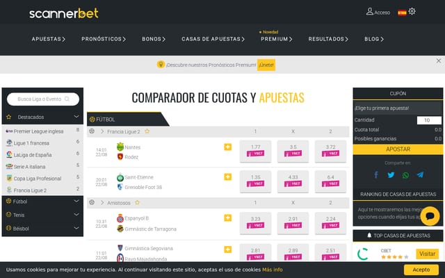 Screenshot of scannerbet.com