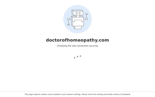 Screenshot of doctorofhomeopathy.com
