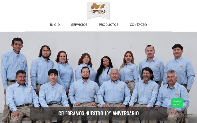 Screenshot of papyrosa.com.mx