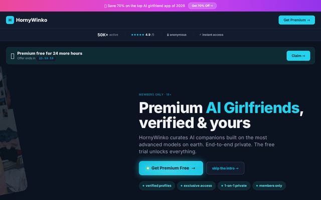 Screenshot of hornywinko.com