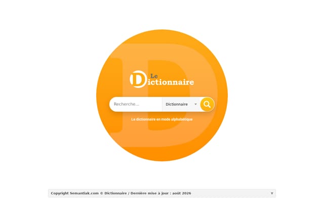 Screenshot of le-dictionnaire.com