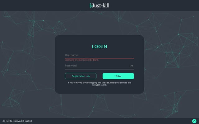 Screenshot of just-kill.win