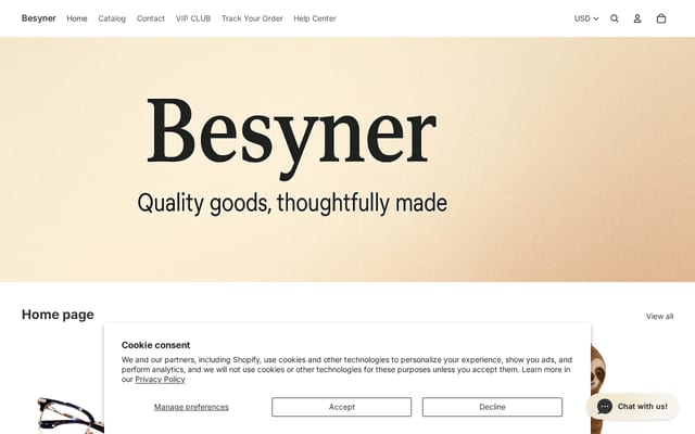 Screenshot of besyner.com