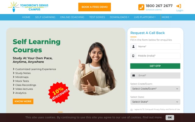 Screenshot of tgcampus.com