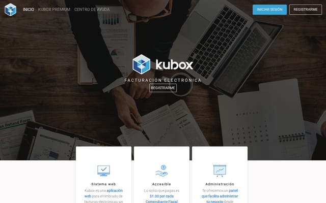 Screenshot of kubox.mx