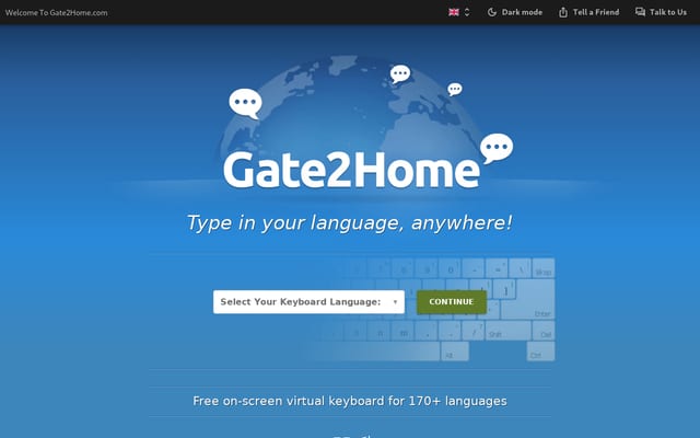 Screenshot of gate2home.com