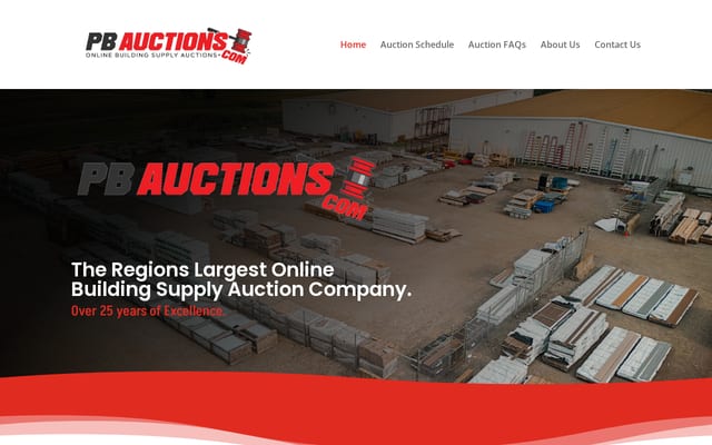 Screenshot of pbauctions.com