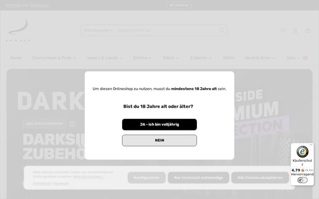 Screenshot of smokaz.de