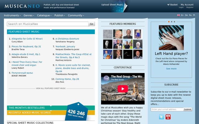 Screenshot of musicaneo.com