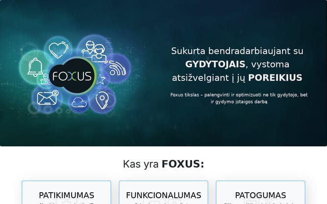 Screenshot of foxus.lt