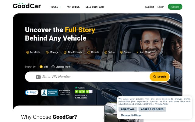 Screenshot of goodcar.com
