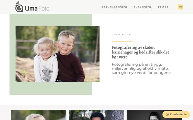 Screenshot of limafoto.no