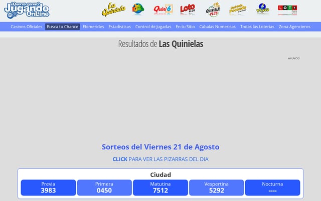 Screenshot of jugandoonline.com