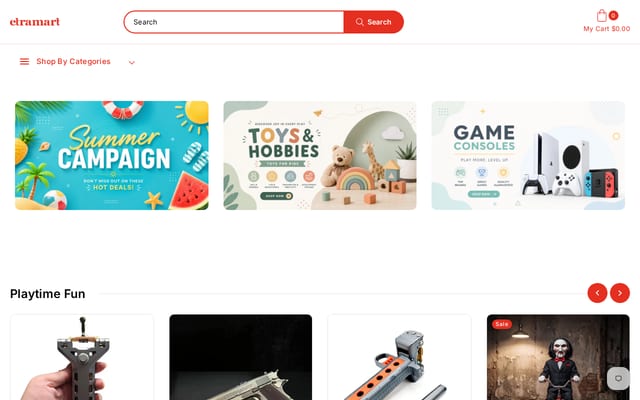 Screenshot of etramart.com