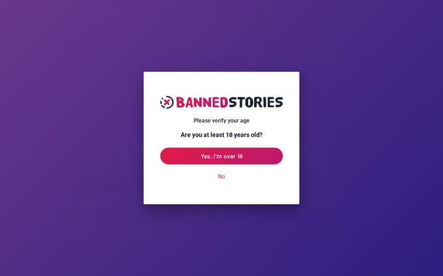 Screenshot of bannedstories.com