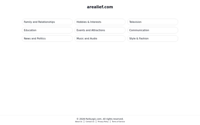 Screenshot of arealief.com