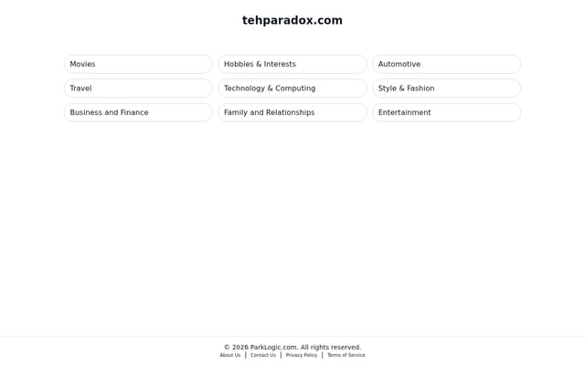 Screenshot of tehparadox.com
