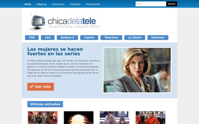 Screenshot of chicadelatele.com